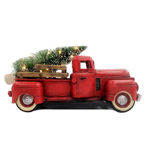 Plowhearth.com has been visited by 10k+ users in the past month HOLIDAY LIVING Camion décoratif avec sapin, 13 x 5,25 x 6 ...