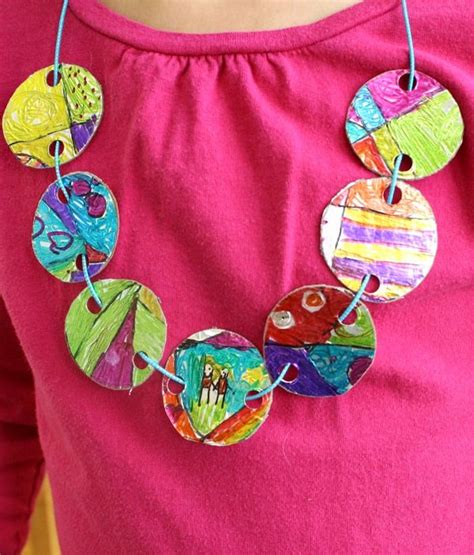 Upcycled Necklace Craft For Kids Fantastic Fun Learning Artofit