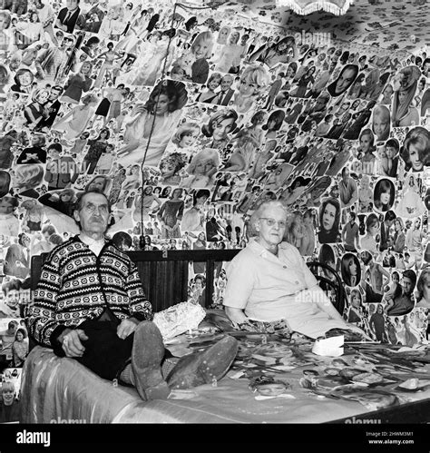 mr arthur piper 73 and his 80 year old wife sarah in the decorated bedroom of their 300 year