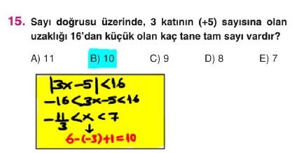 Orijinal Tyt Matematik Soru Bankası Mutlak Değer Çözümleri Test 2