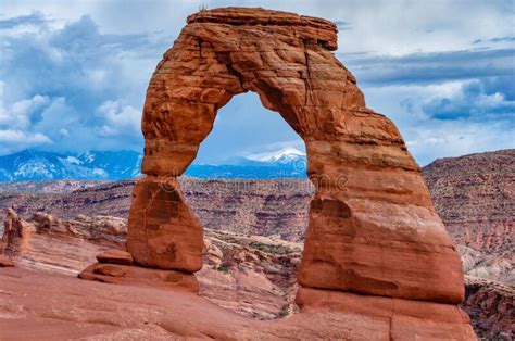 Delicate Arch Arches National Park Utah Usa Stock Photo Image Of