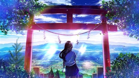 Anime Girl Standing On A Balcony Live Wallpaper Moewalls The Best Porn Website