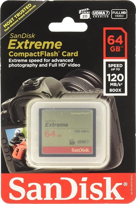 Sandisk Extreme Compactflash Memory Card 64 Gb Sdcfxs