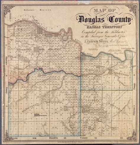 Map Of Douglas County Kansas Douglas County Map Kansas