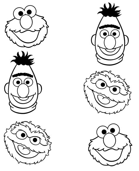 Top quality coloring sheets for free. Sesame Street Characters Coloring Pages at GetColorings ...