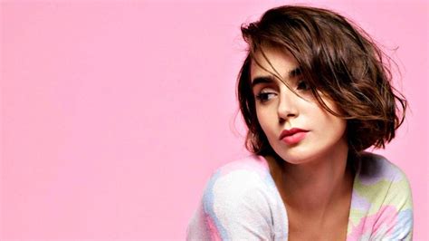 Download Lily Collins In Barrie Campaign Wallpaper