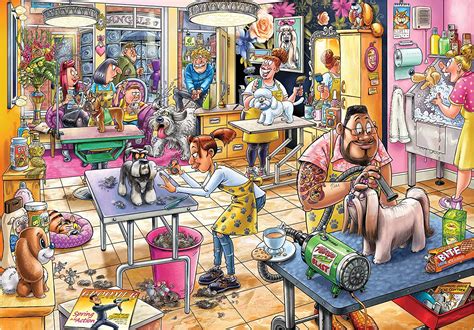 Wasgij Mystery 23 Pooch Parlour 1000 Piece Puzzle Holdson