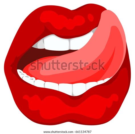 Mouth Tongue Palate Lips Mouth Teeth Stock Vector Royalty Free