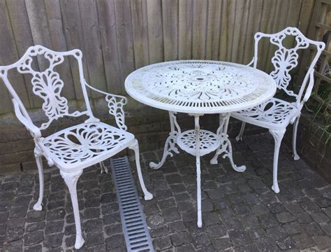 Wrought Iron Garden Table And Chairs White In East Grinstead West
