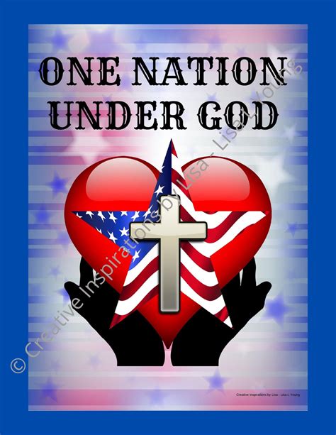 One Nation Under God Instant Downloadable Patriotic Printable Etsy Uk