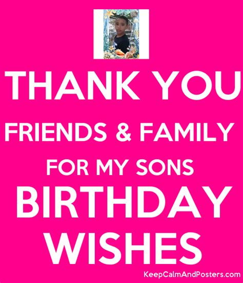 Stevengood Thank You All For My Son Birthday Wishes