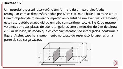 Um Petroleiro Possui Reservatorio Enem 2016