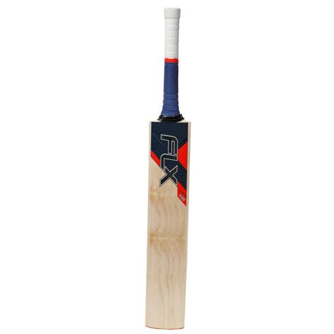 Flx Ew 940 English Willow Cricket Bat For Leather Balldark Bluered