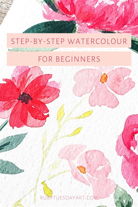 Learn To Paint Watercolour Easy Activities Watercolor Flowers