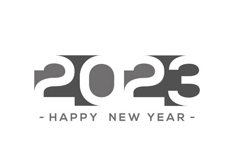Premium Vector A Happy New Year 2023 Creative Combination Premium
