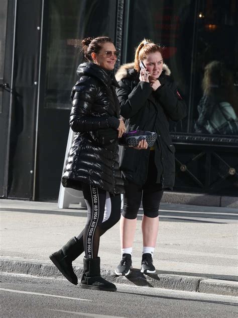 Brooke Shields And Daughter Rowan Henchy Leaving A Gym In Nyc 14
