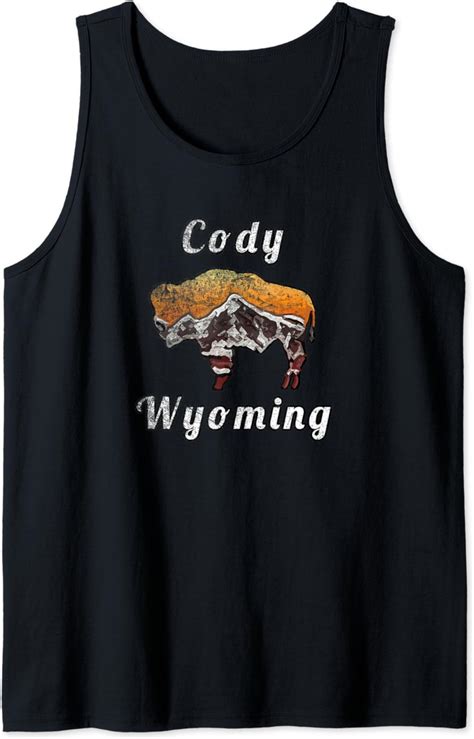 Cody Wyoming Flag Inspired Tank Top Clothing Shoes And Jewelry