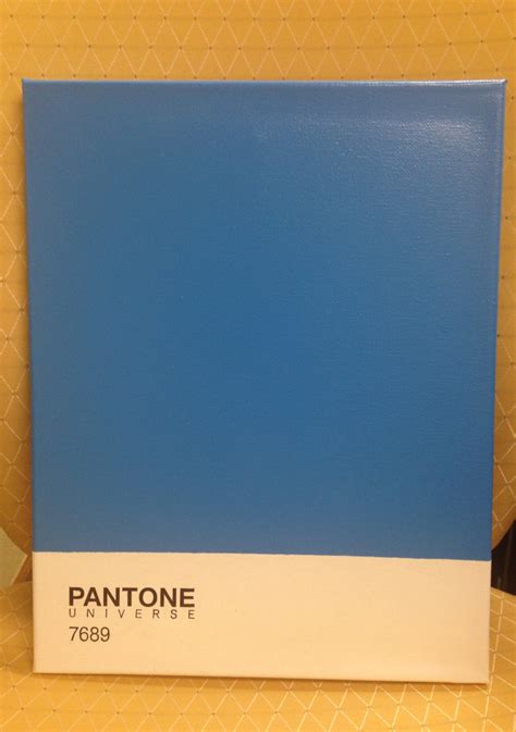 Pantone Color Swatch On Canvas Blithe 7689 By Twocan2 On Etsy