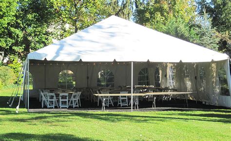 Traditional Frame Tent Rental 20x20 With Side Walls Chicago Rental