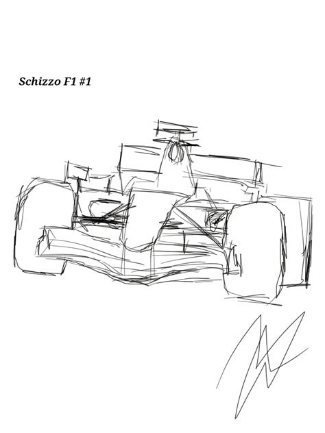 First F1 Car Sketch By Patmichael95 On Deviantart