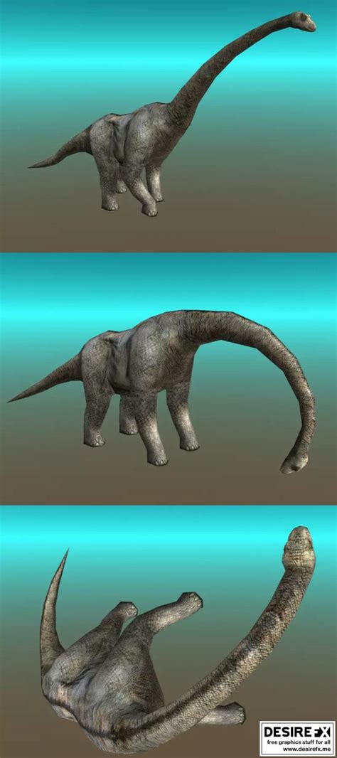 Desire Fx 3d Models Brontosaurus Apatosaurus Dinosaur