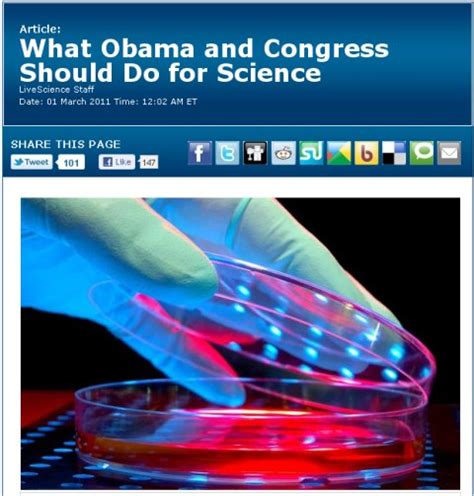 What Obama And Congress Should Do For Science Dans Wild Wild Science