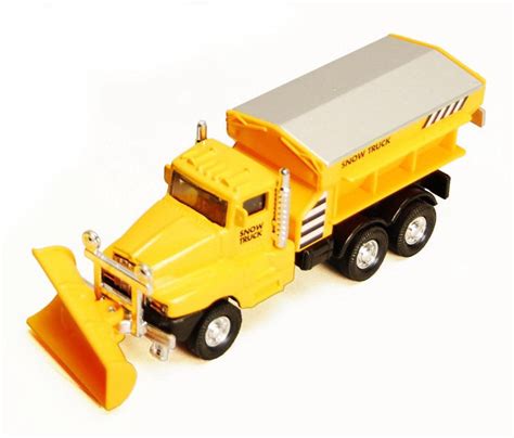 Snow Plow Truck Yellow Showcasts 9915d 575 Inch Scale Diecast