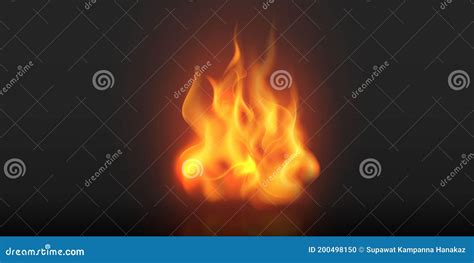 Effect Burning Red Hot Sparks Realistic Fire Flames Abstract