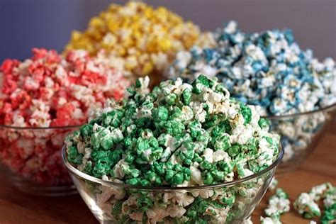 Homemade Microwave Colored Popcorn