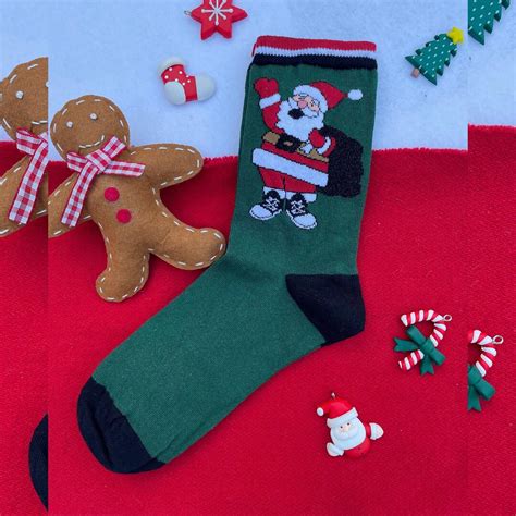 Cute Santa Claus Socks Christmas Socks Funny Christmas Socks