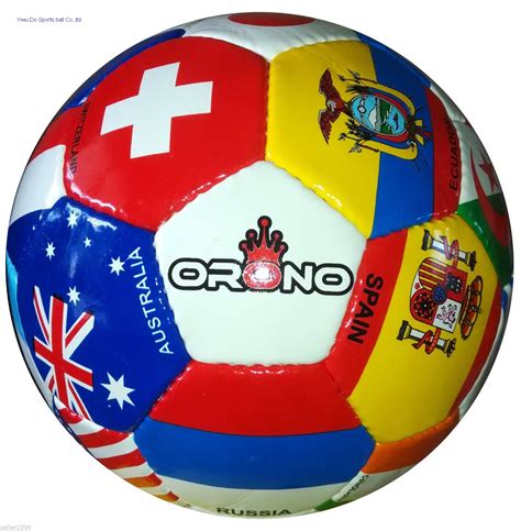 International Country Flags Soccer Ball World Cup Size 5 Western Sta