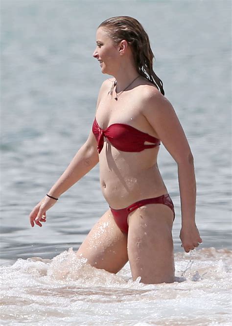 Elisabeth Harnois In Red Bikini Gotceleb