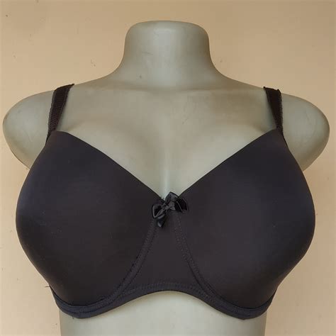 42D – Bonmarche Black Double Padded Bra – Okriks