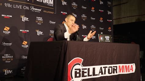 aaron pico post fight press conference — bellator 192 youtube