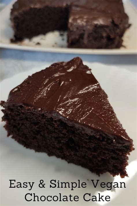 Easy Vegan Chocolate Cake Simple Vegan Chocolate Cake Recipe