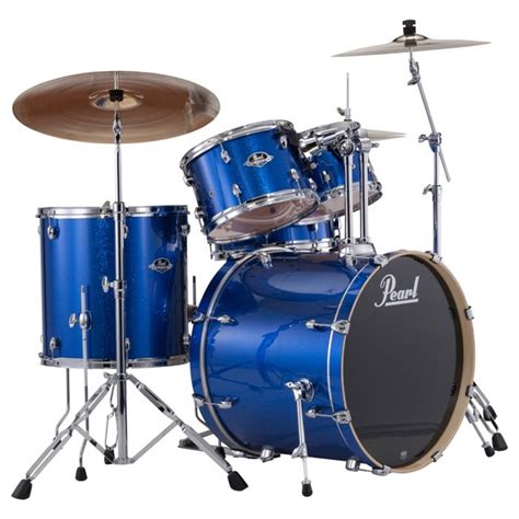 Pearl Drum Set Exx 725 Pc Blue Sparkle Mg Sports And Music