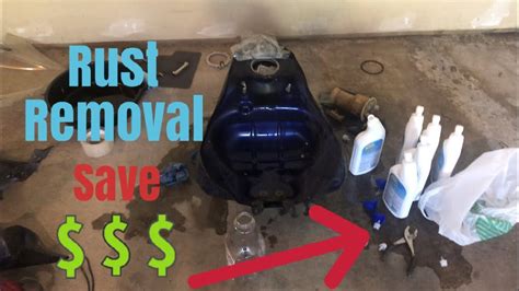 A good degreaser works well for this step. Removing Rust From A Motorcycle Gas Tank | This Will Save ...