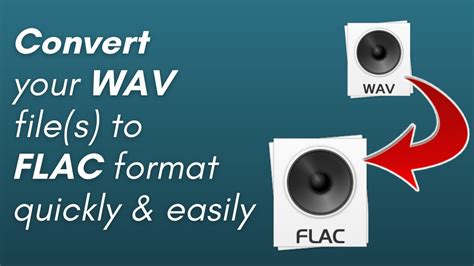 And the defaults are usually good so you don't have to specify tons of options. How to convert your WAV file(s) to FLAC format. Quick ...
