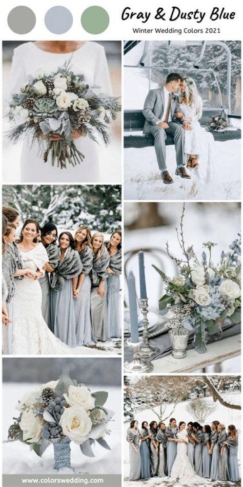 Top 5 Winter Wedding Color Palettes for 2022 - foxandfigphotography.net