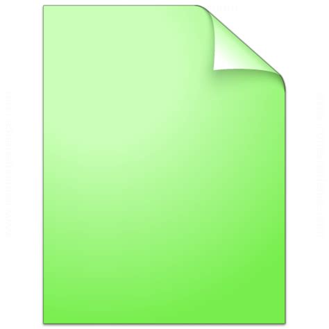 Iconexperience V Collection Document Plain Green Icon
