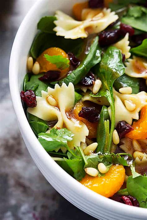 Just before serving pour dressing over salad, toss, and serve. This Mandarin Pasta Spinach Salad with Teriyaki Dressing ...