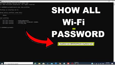 Find All Wi Fi Passwords With This Command Windows 108187 L Cmd