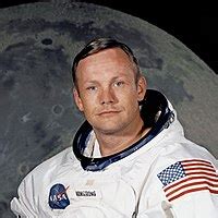 • neil armstrong, the first man to set foot on the moon neil armstrong, the first man to set foot on the moon, said, that's one small step for man, one giant leap. Neil Armstrong - Wikipedia, la enciclopedia libre