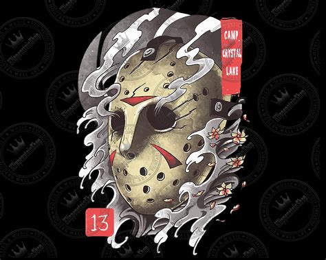 Jason Voorhees Mask Png Jason Mask Png Horror Character Png Etsy