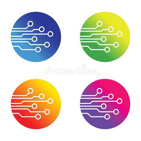 Computer Chip Icon Stock Vector Illustration Of Background 135456855