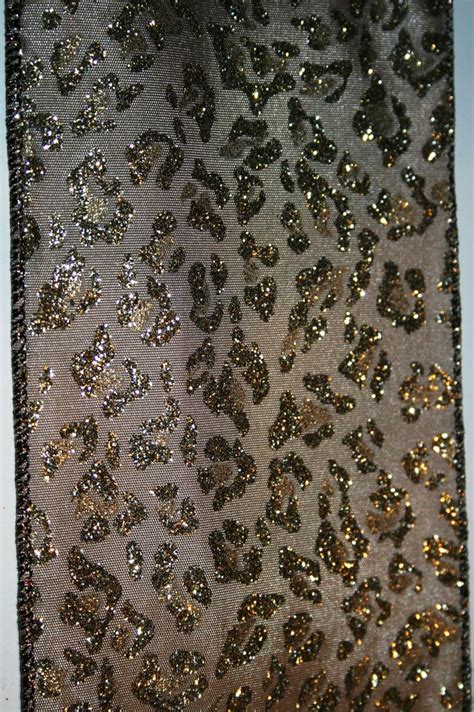 Glitter Cheetah Hand Work Embroidery Cheetah Glitter