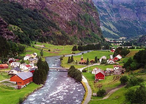 Flam Valley Flam Valley Norway This Is Picture Postcard Flickr