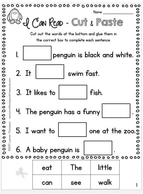 14 Best Images Of Cut Up Sentences Worksheets Cut And Paste Sentences