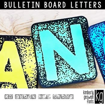 Maybe you would like to learn more about one of these? Bulletin Board Letters: KG Thank You Blocks by Kimberly ...