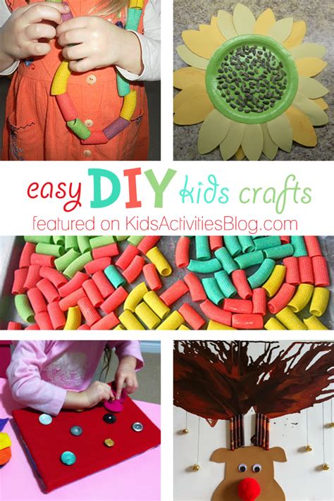 5 Easy Diy Kids Crafts Simple Things To Do At Home Diy